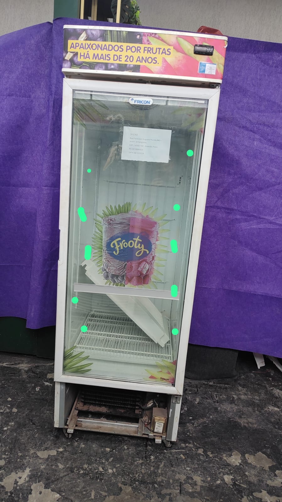 FREEZER VERTICAL FRICON COM DEFEITO - RG: 0419083823