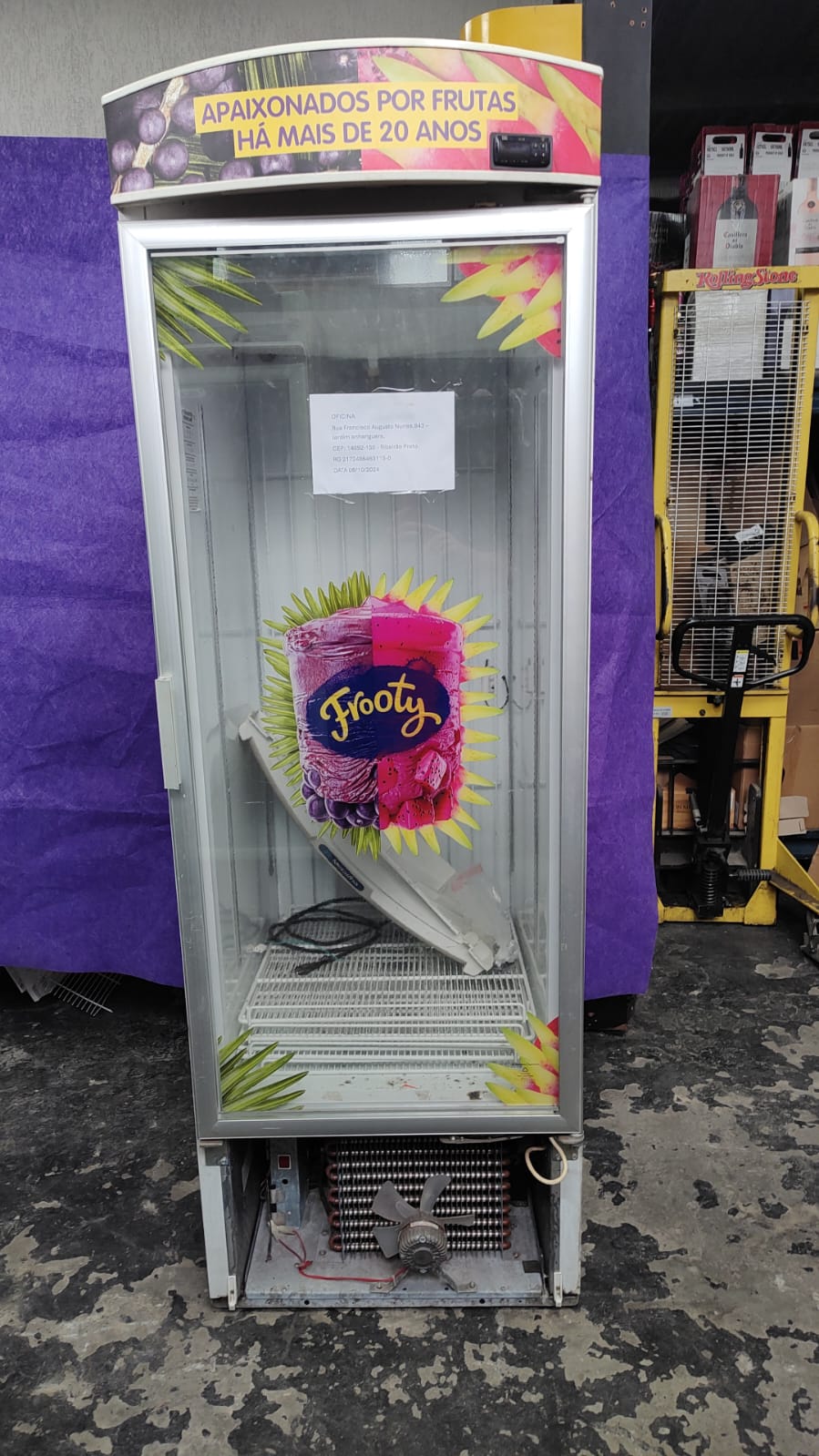 FREEZER VERTICAL METALFRIO COM DEFEITO - RG: 2172486463115-0