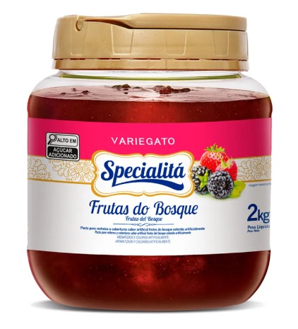 SPECIALITÁ VARIEGATO PASTA RECHEIO E COBERTURA 2KG FRUTAS DO BOSQUE (A3-PL19)